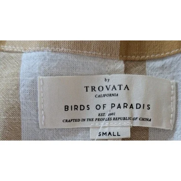 Anthropologie Trovata Birds of Paradise Jumpsuit Sz S Plaid Sleeveless V Neck - Picture 7 of 9